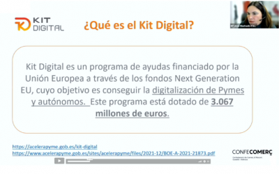 Confecomerç explica en una charla cómo puede beneficiarse el pequeño comercio de las ayudas del Kit Digital