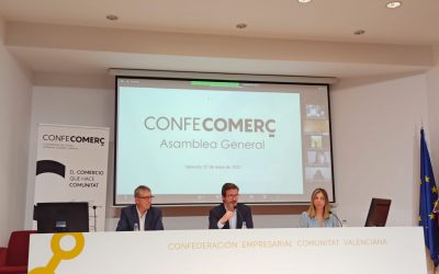 Confecomerç celebra la asamblea general con la asistencia del Conseller de Economía y la Directora General de Comercio