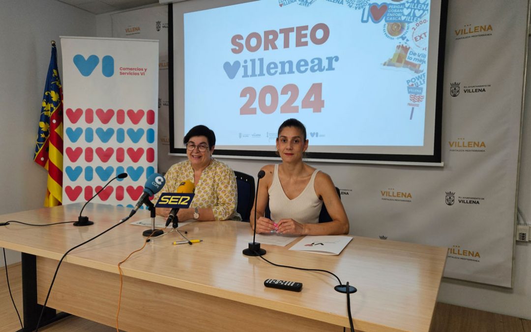 Encarna Hernández, guanyadora dels 2.000 euros de la VI Edició de la campanya Villenear de promoció del comerç local