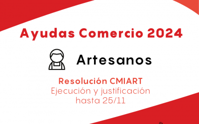 Se publica la resolución de ayudas para equipamiento de pymes artesanas