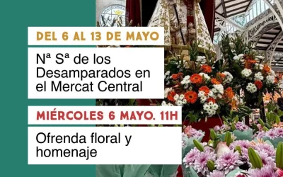 El Mercado Central rinde homenaje a la Virgen de los Desamparados