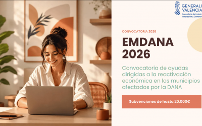 Ayudas de hasta 20.000 euros para nuevas actividades empresariales en municipios afectados por la DANA
