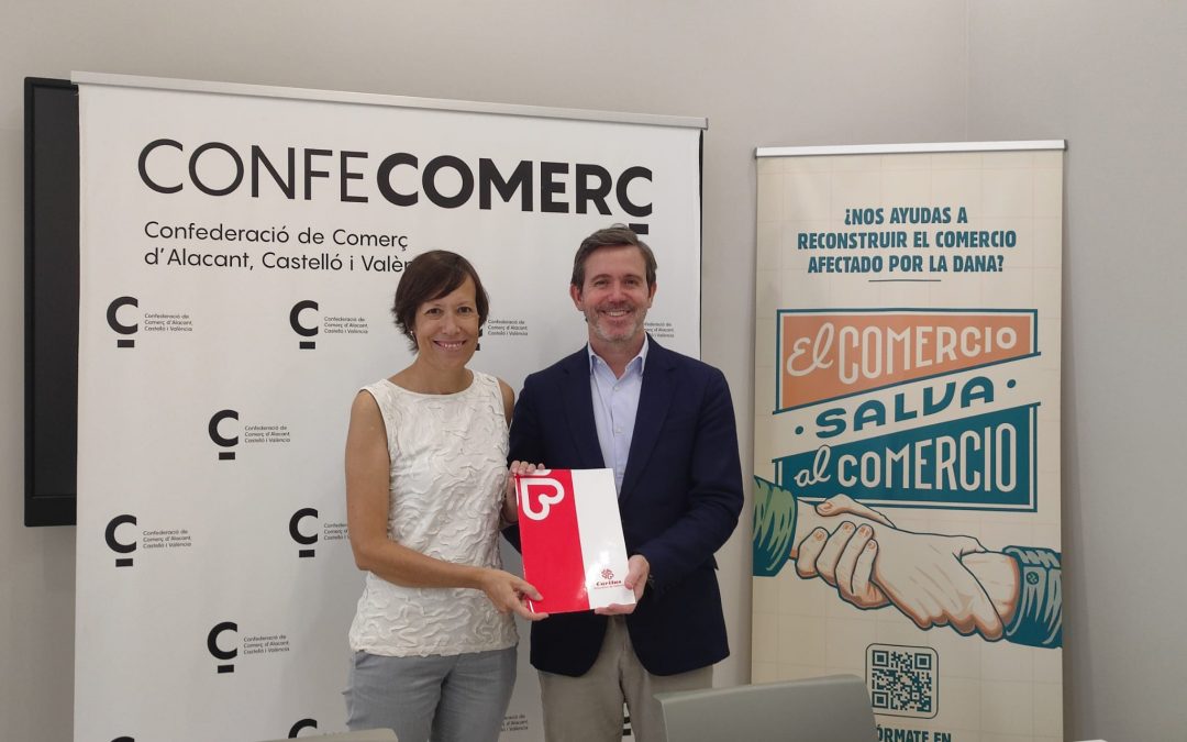 Confecomerç y Cáritas Diocesana de València suman esfuerzos para impulsar proyectos de apoyo social y económico en municipios afectados por la DANA
