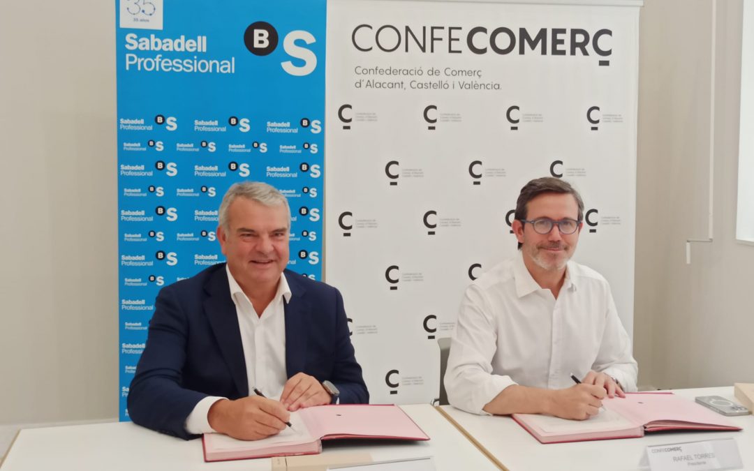 Confecomerç renueva su convenio con Banco Sabadell para facilitar soluciones financieras a asociaciones y comercios